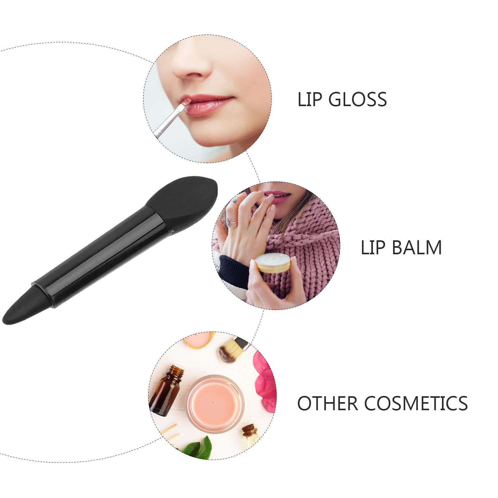 Lip Balm - 1 juego de pincel de silicona