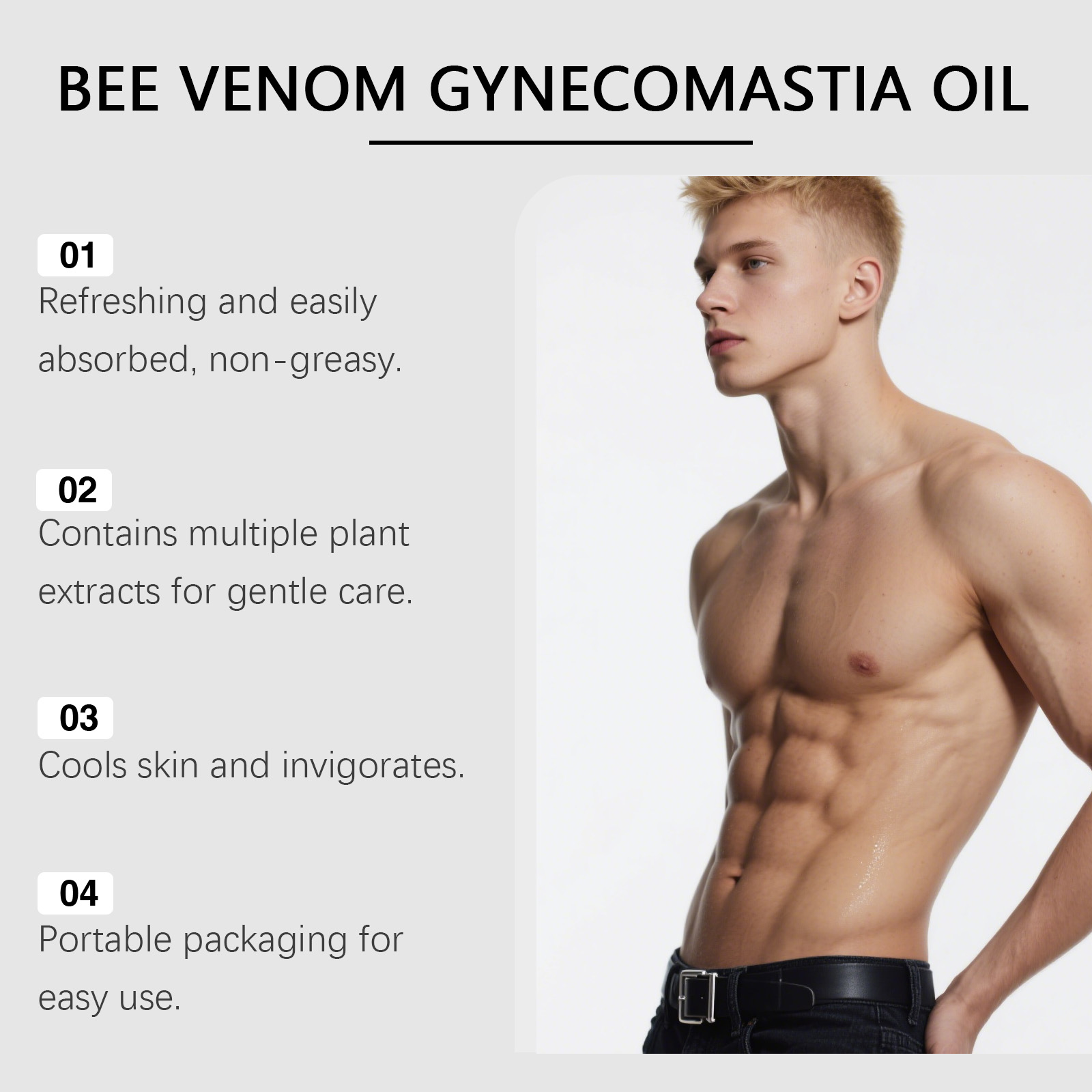 Aceite de ginecomastia de vene - Body Lotion reseña y precio