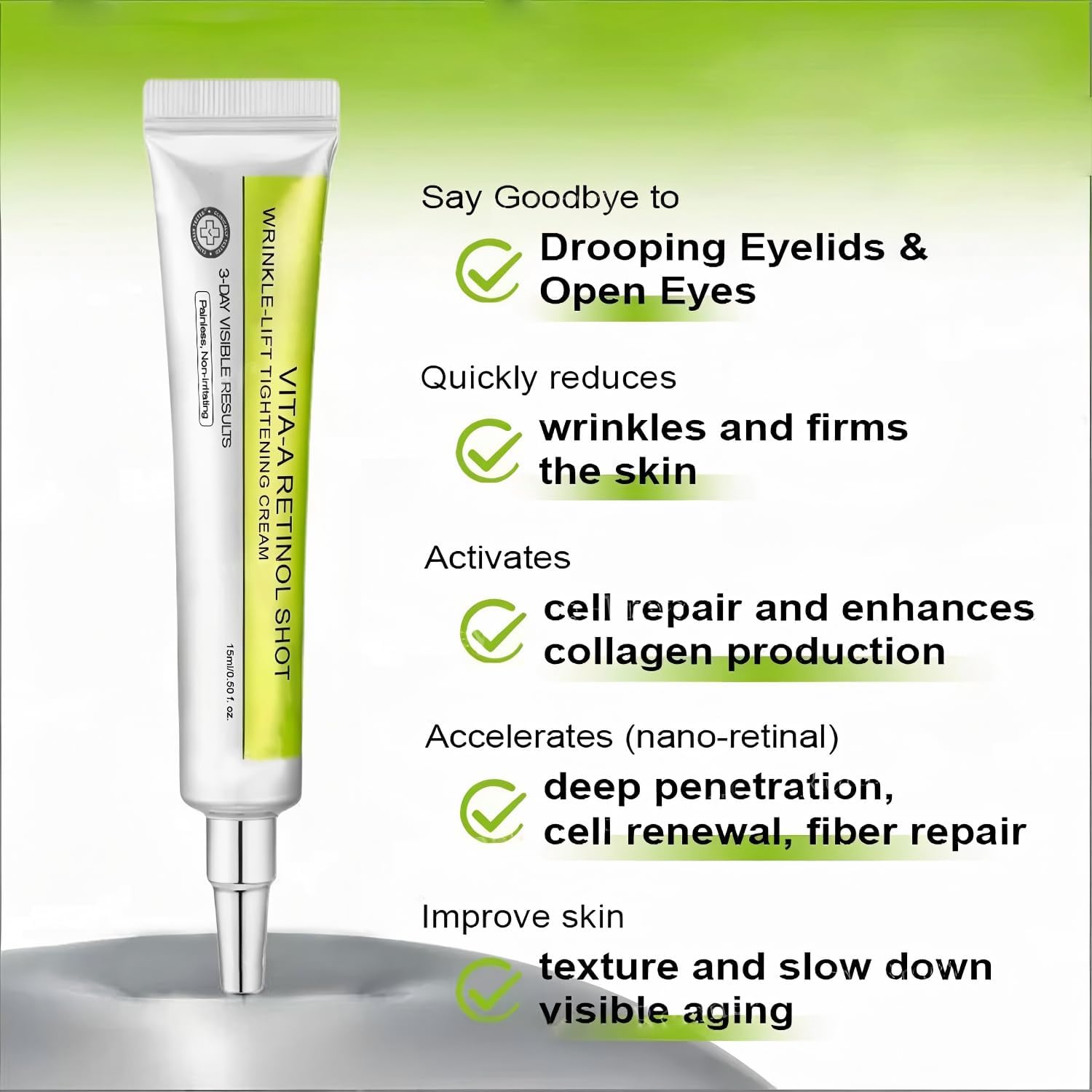 Crema Facial y Contorno de Ojo - Retinol Cream reseña y precio