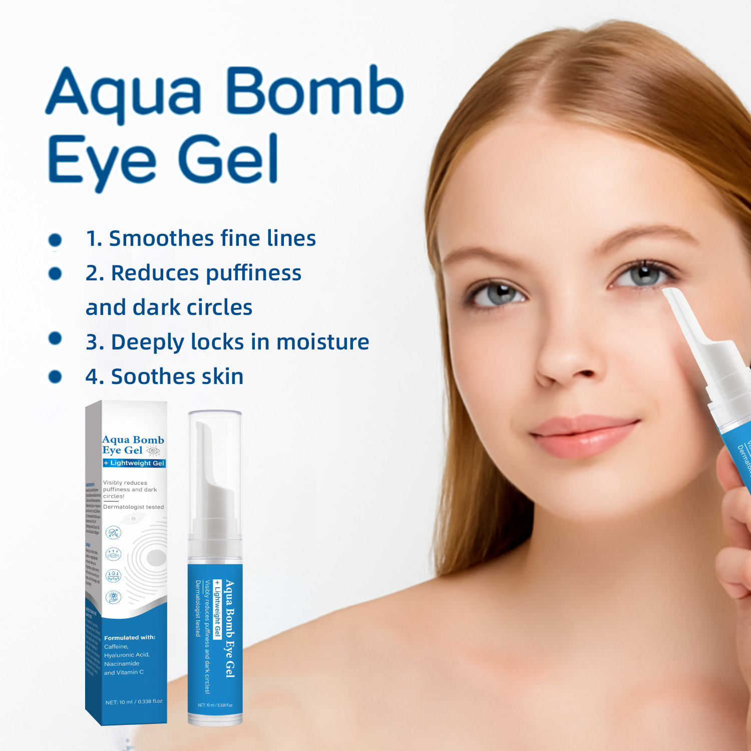Gel Ocular Refrescante Aqua co - Vitamin C Serum reseña y precio